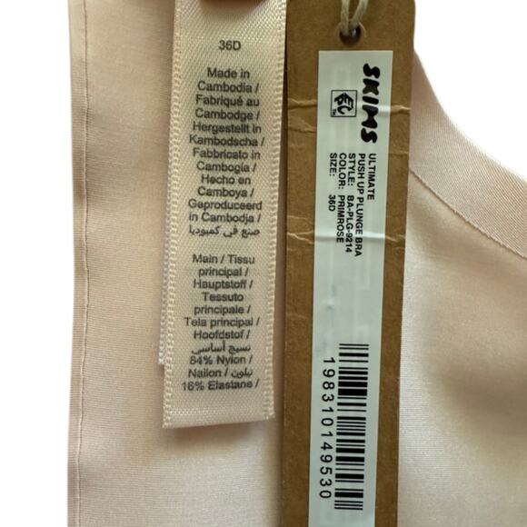 SKIMS Ultimate Push‑Up Bra – Primrose (Soft Pink) | 36D | NWT | Rare - Picture 3 of 3